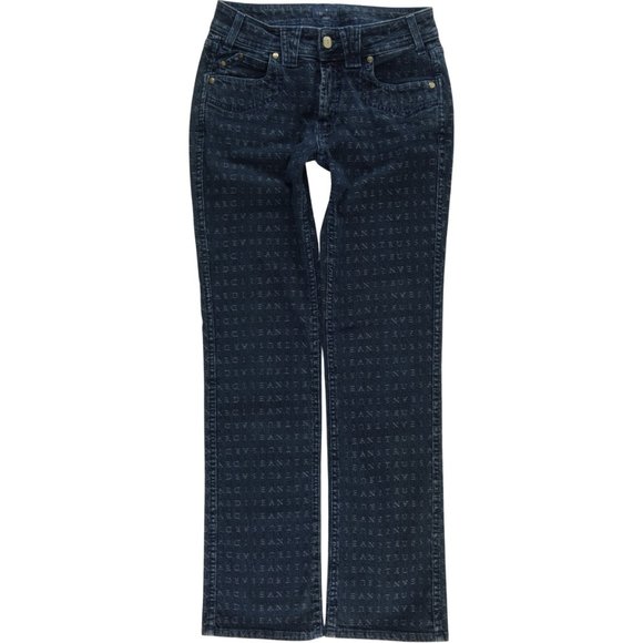 Trussardi Straight Spell Out Jeans Women's 28 #209 - Picture 1 of 8